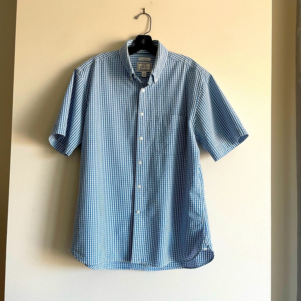 Jos. A. Bank Men’s Short Sleeve Seersucker Shirt - Size L